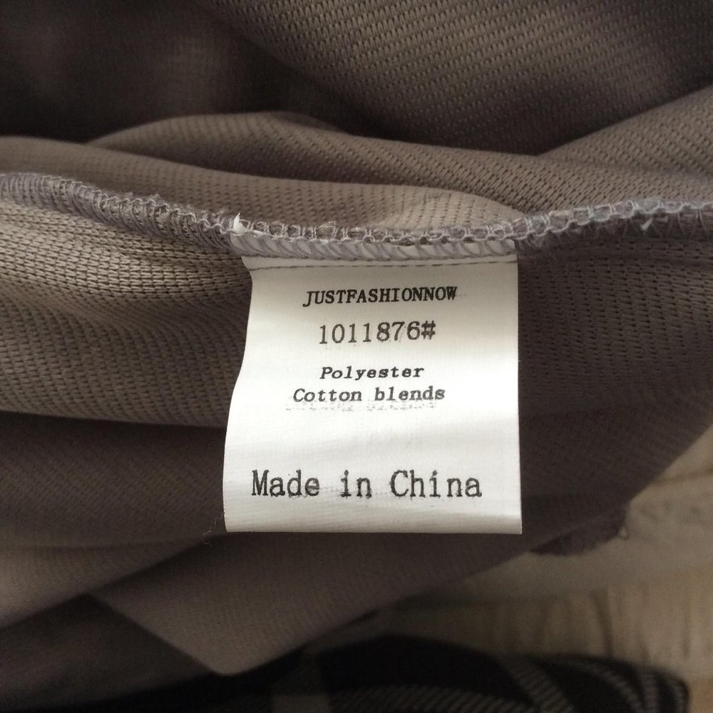 Just Fashion Now Gray Swing Coat Jacket Black Trim Size Medium (10) NWOT - Picture 9 of 10